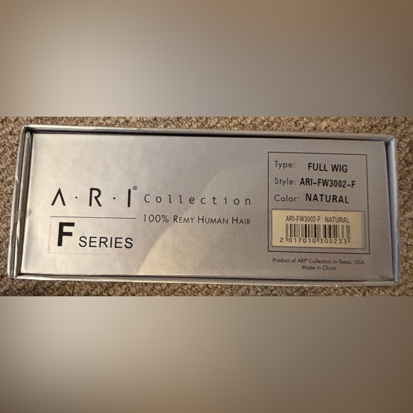 ARI Collection 100% Remy Human Hair Full Wig Natural ARI-FW3002-F NEW WITH TAG - Picture 2 of 7
